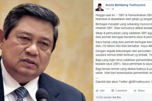 'Curhat' SBY di media sosial singgung pemerintahan saat ini, kenapa?