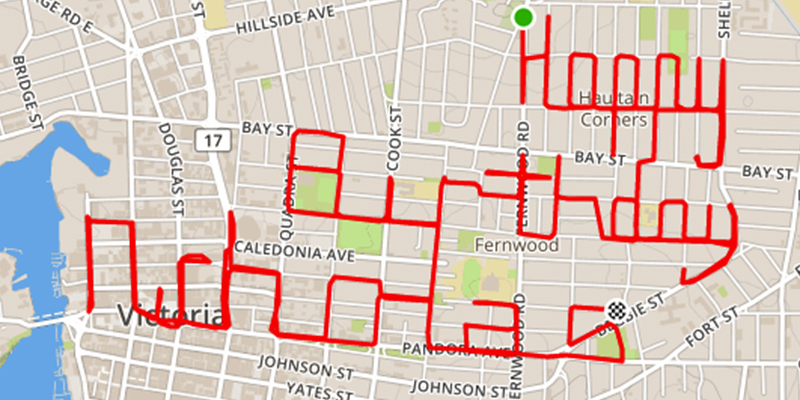 Lihat, gambar ini dibikin menggunakan Google Maps dan GPS, kok bisa?