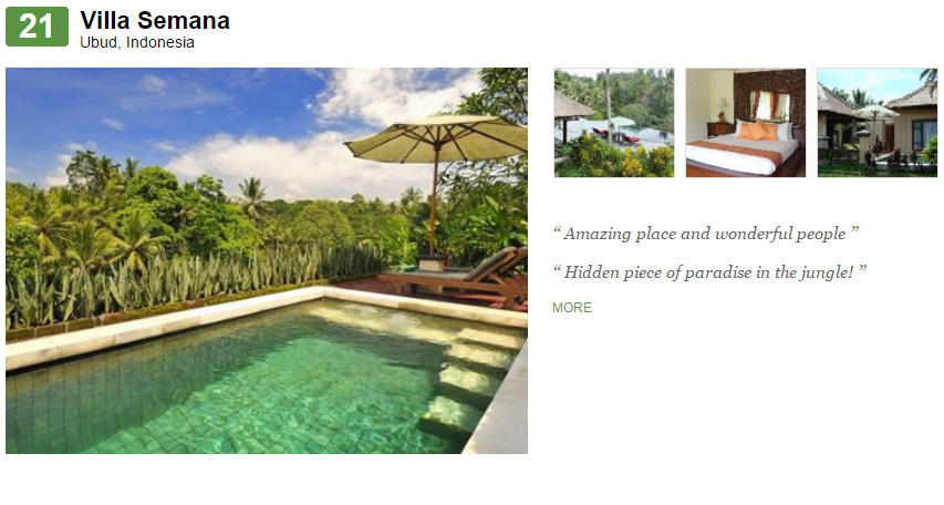 Suka traveling? Ini 25 small hotel Indonesia pilihan traveler dunia