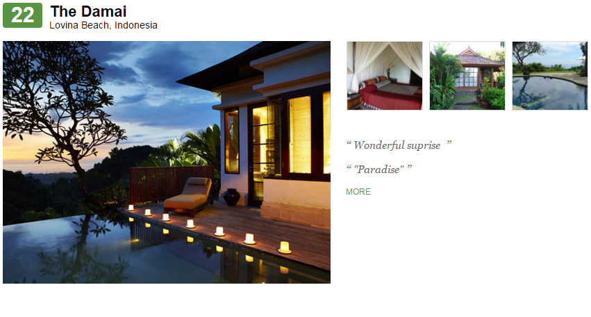 Suka traveling? Ini 25 small hotel Indonesia pilihan traveler dunia