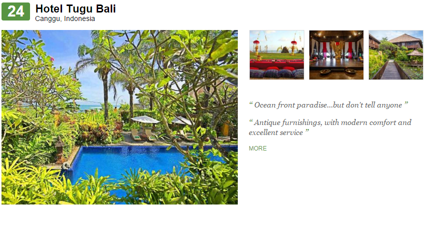 Suka traveling? Ini 25 small hotel Indonesia pilihan traveler dunia