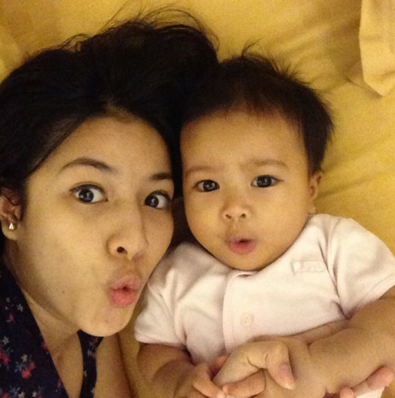 Lucunya Megumi Arrawda Sachi, putri Desta-Natasha Rizki