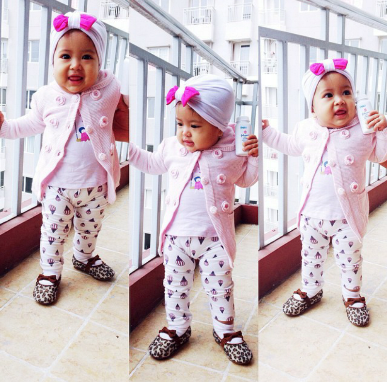 Lucunya Megumi Arrawda Sachi, putri Desta-Natasha Rizki