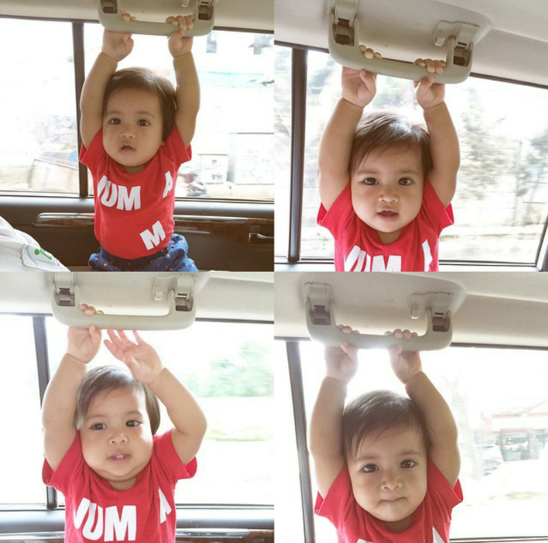 Lucunya Megumi Arrawda Sachi, putri Desta-Natasha Rizki