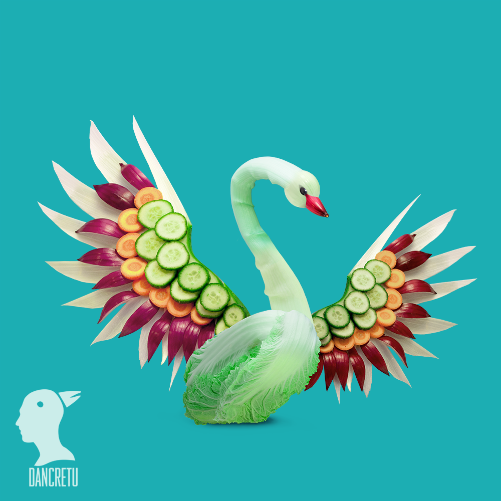 Tidak hanya dimakan, buah & sayur juga bisa jadi karya seni yang kece