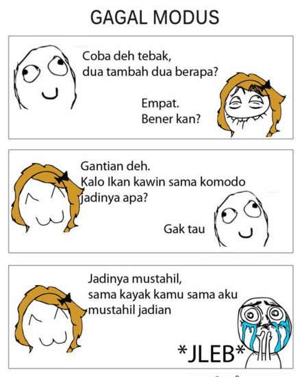 Kumpulan modus gagal para jomblo, bikin kamu ngakak!