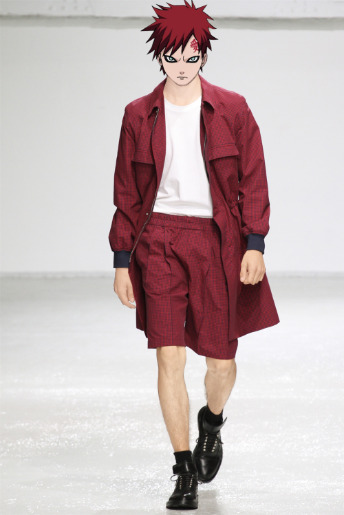 Karakter anime Naruto jadi model? Begini aksi mereka saat di catwalk