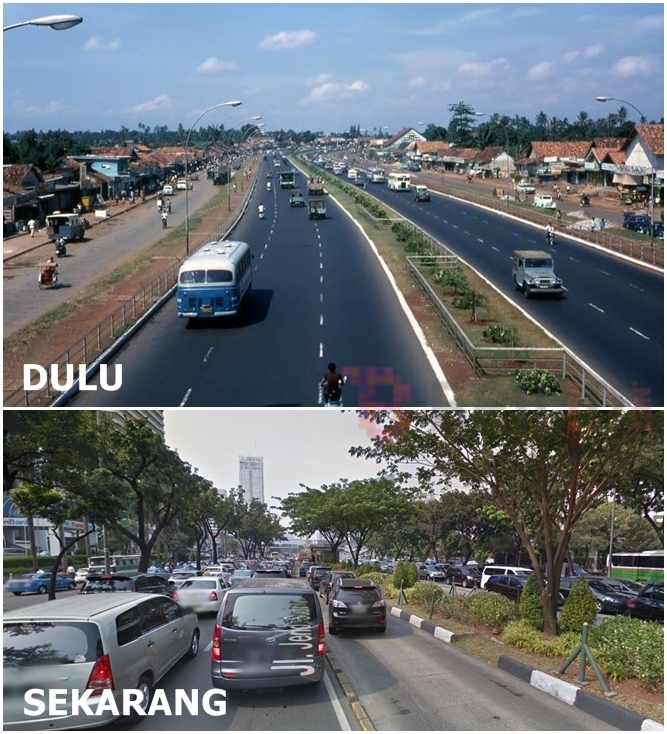 Potret Jakarta tempo dulu dan sekarang, bikin pengen ke masa lalu!