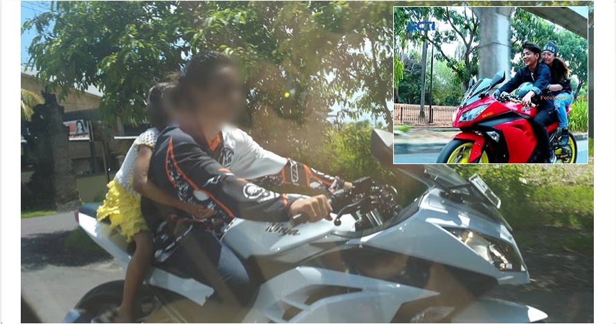 Miris! Anak ingusan ini naik motor sport bak di sinetron Anak Jalanan
