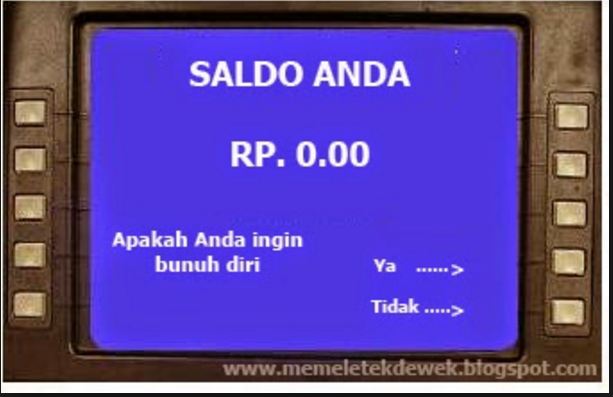 20 Meme saldo ATM yang tetap bikin kamu senyum meski belum gajian