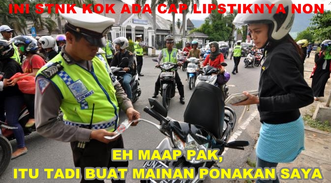 15 Meme emak dan nona vs polisi, awas senyum-senyum sendiri