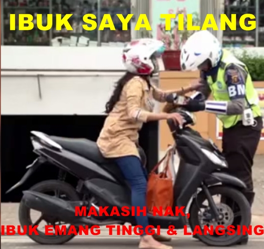 15 Meme emak dan nona vs polisi, awas senyum-senyum sendiri