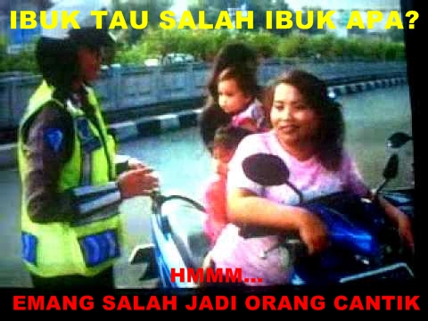 15 Meme emak dan nona vs polisi, awas senyum-senyum sendiri