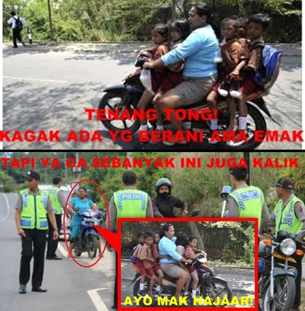 15 Meme emak dan nona vs polisi, awas senyum-senyum sendiri