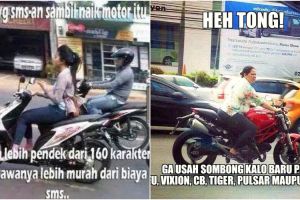15 Meme emak dan nona vs polisi, awas senyum-senyum sendiri