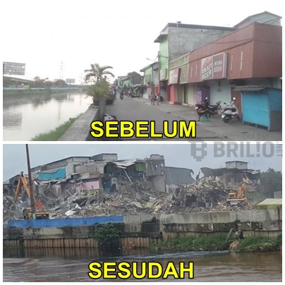 10 Foto kondisi Kalijodo sebelum dan sesudah penggusuran 10 Foto kondisi Kalijodo sebelum dan sesudah penggusuran