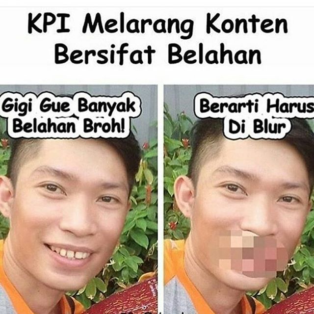 13 Meme 'belahan' disensor ini sindir KPI lagi deh, bikin ngakak!