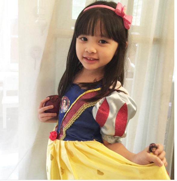 Cantiknya Kana Sybila, anak sulung Zaskya Mecca mirip princess Disney