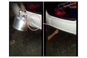 Bemper mobil penyok bisa kembali dengan disiram air panas, ajaib! 