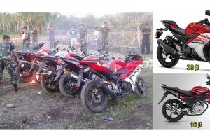 TNI bakar habis motor-motor mewah seharga puluhan juta, ada apa nih?