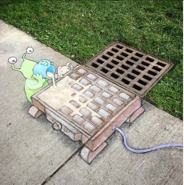 20 Karya seni 3D lukis kapur ini unik dan tampak hidup, luar biasa!