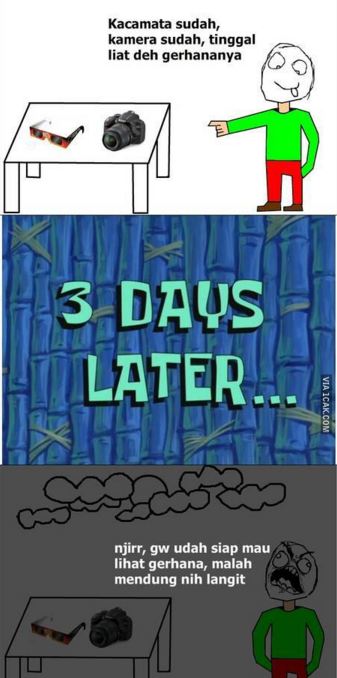 16 Meme gerhana matahari total ini bakal bikin perut kamu pegal-pegal 16 Meme gerhana matahari total ini bakal bikin perut kamu pegal-pegal