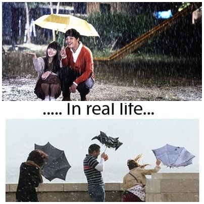 16 Foto lucu kehidupan drama korea vs kenyataan, ngakak! 