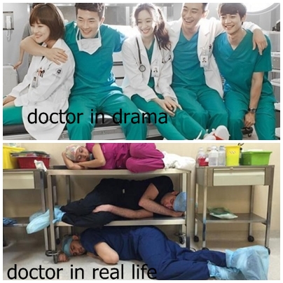 16 Foto lucu kehidupan drama korea vs kenyataan, ngakak! 