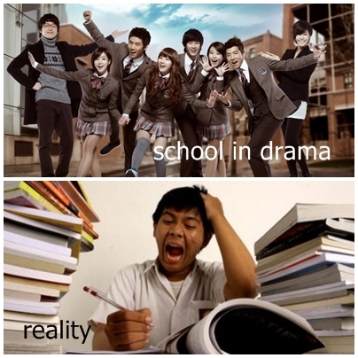 16 Foto lucu kehidupan drama korea vs kenyataan, ngakak! 