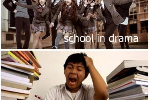 16 Foto lucu kehidupan drama korea vs kenyataan, ngakak! 