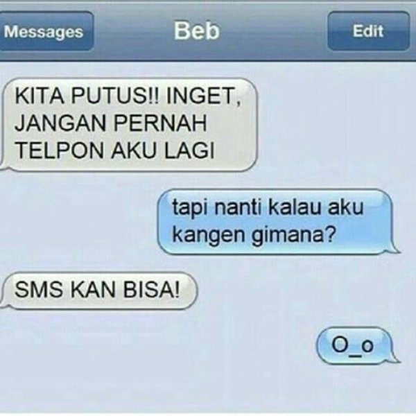 15 SMS mantan ini dijamin bikin kamu baper, duh nggak jadi move on!
