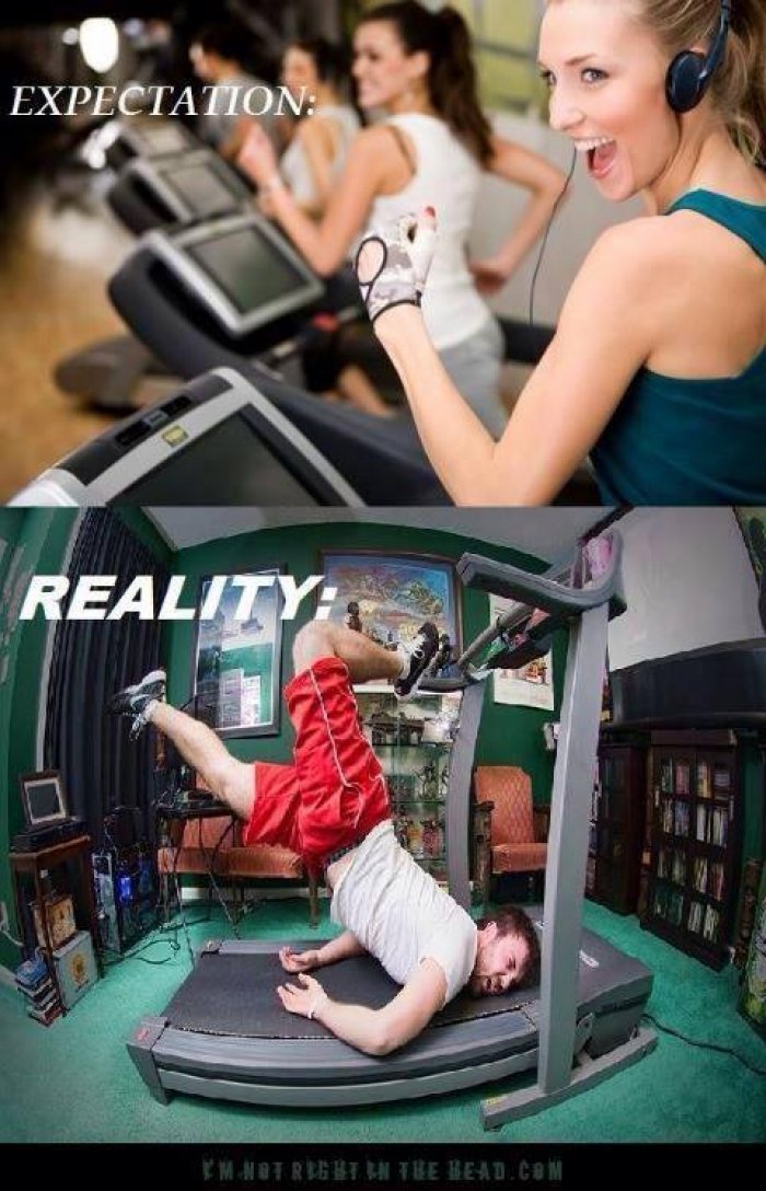 14 Foto lucu ekspektasi & realita olahraga ini bikin ketawa ngakak