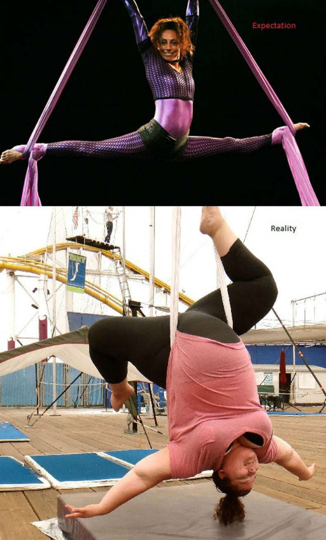 14 Foto lucu ekspektasi & realita olahraga ini bikin ketawa ngakak