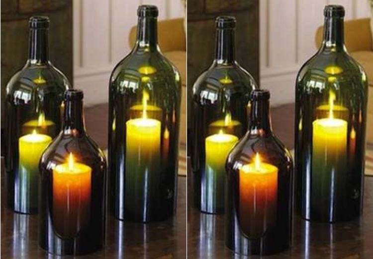 10 Dekorasi  unik  dari botol beling bekas bikin rumahmu 