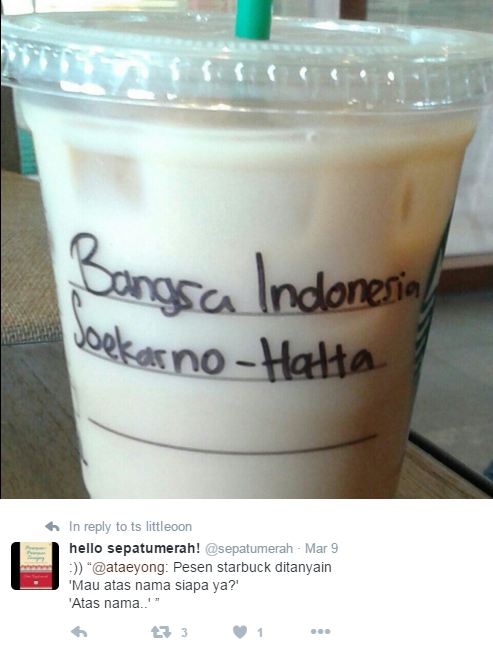 13 Nama nyeleneh saat memesan kopi di Starbucks, ada-ada saja! 13 Nama nyeleneh saat memesan kopi di Starbucks, ada-ada saja!