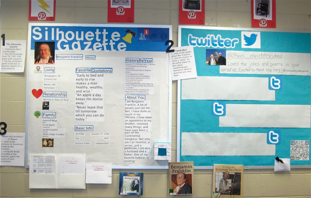 dekorasi kelas sosmed Pinterest