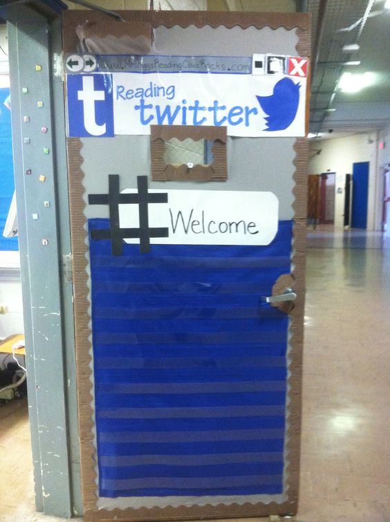 dekorasi kelas sosmed Pinterest