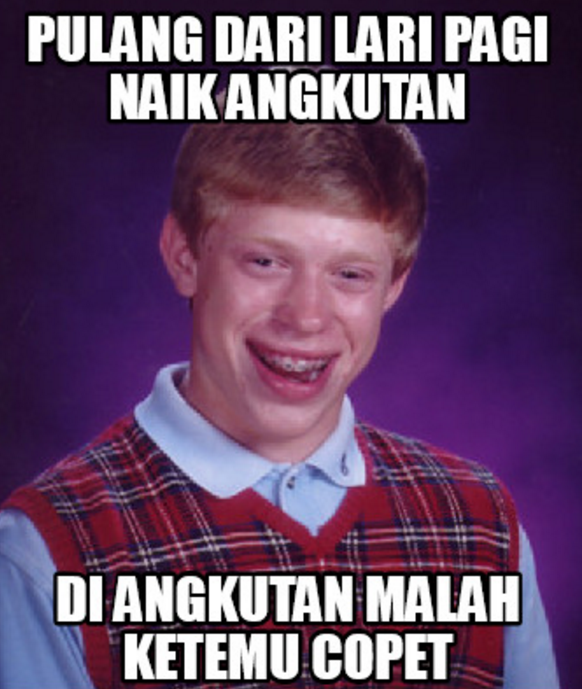 meme lari  © 2016 brilio.net