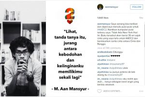 Kenalkan Aan Mansyur,  penulis puisi romantis Rangga 'AADC 2'
