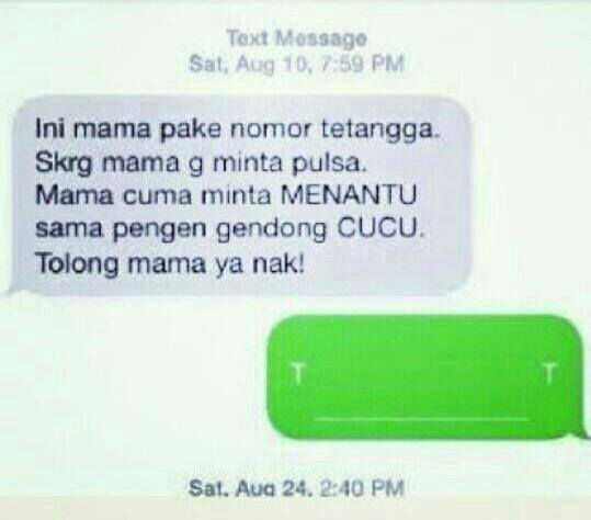 meme minta cucu  berbagai sumber