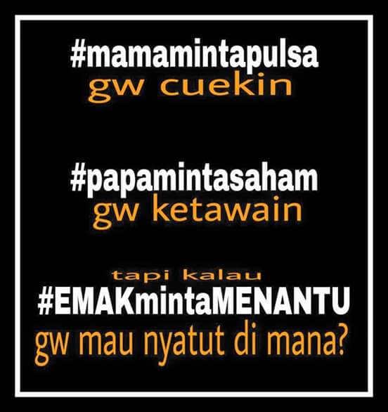 meme minta cucu  berbagai sumber