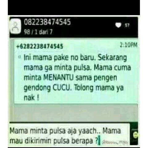 meme minta cucu  berbagai sumber