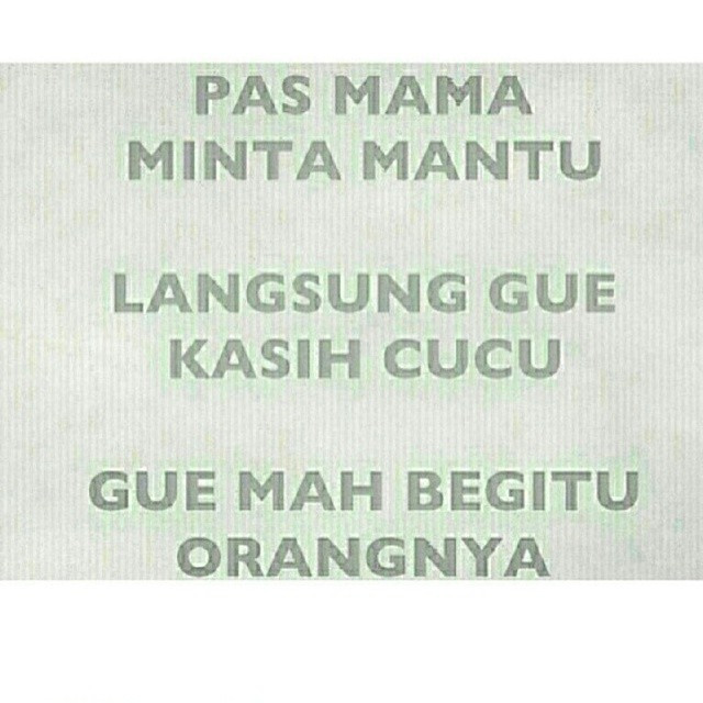 meme minta cucu  berbagai sumber