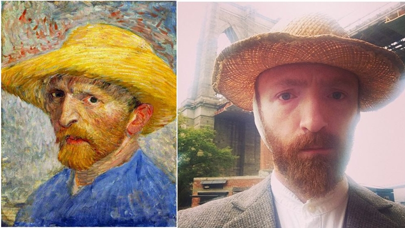 Pria ini mendadak viral karena mirip pelukis Vincent Van Gogh, wow!