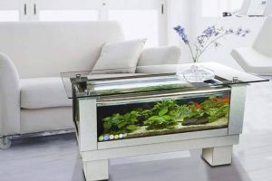 17 Desain perabot ini unik & keren abis, jadi meja sekaligus akuarium