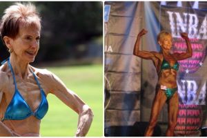 Ini binaragawati berusia 73 tahun, tua-tua tenaga anak muda! 