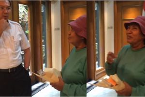 Ahok beri HP pada ibu yang berani lawan pendemo perusak tanaman