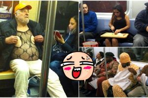 17 Penampakan di transportasi umum ini bikin ngakak, sumpah absurd!