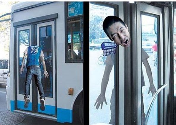 iklan bus kreatif College Humor