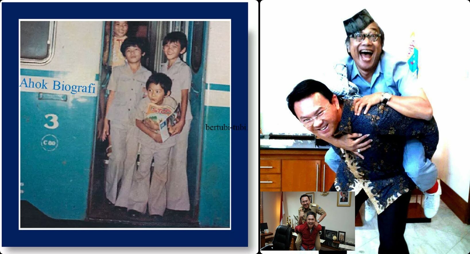 17 Foto transformasi Ahok dari imut-imut sampai jadi gubernur
